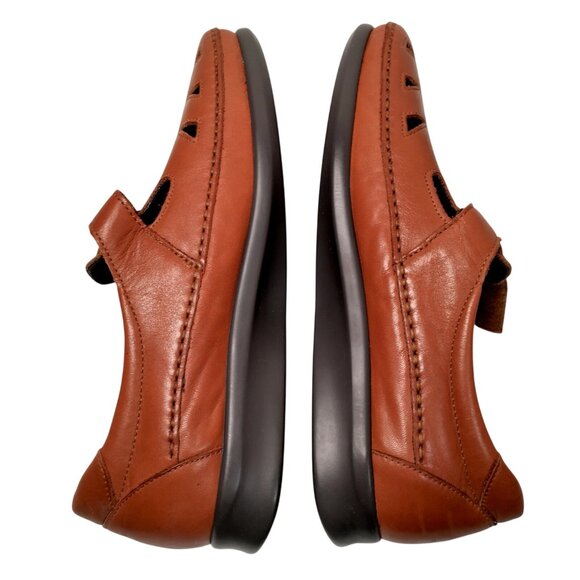 SAS San Antonio Shoes Roamer Shoes Women 11 N Narrow Brown Leather Mary Janes - Picture 5 of 16